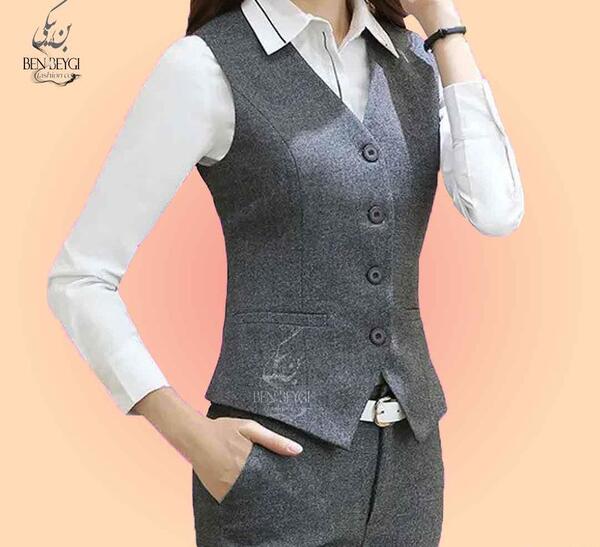 عکس جلیقه روی لباس زنانه
