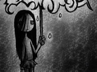 عکس نقاشی دخترونه جدید ساده غمگین