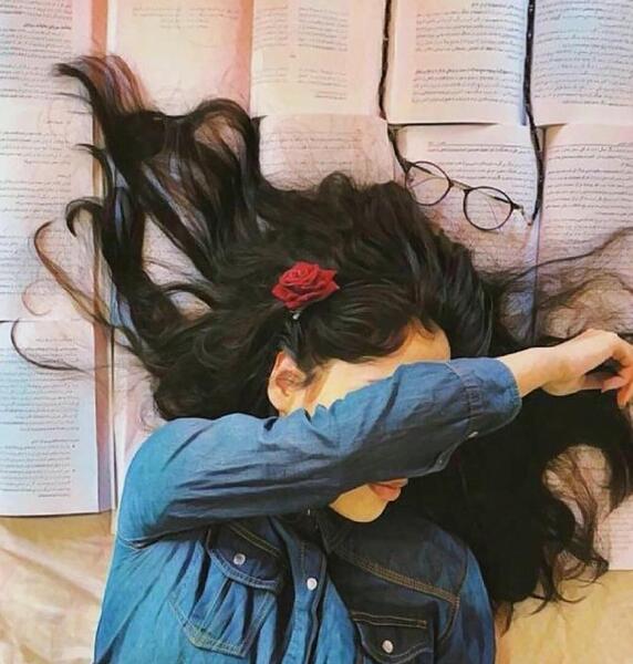 عکس نقاشی دخترونه جدید ساده غمگین