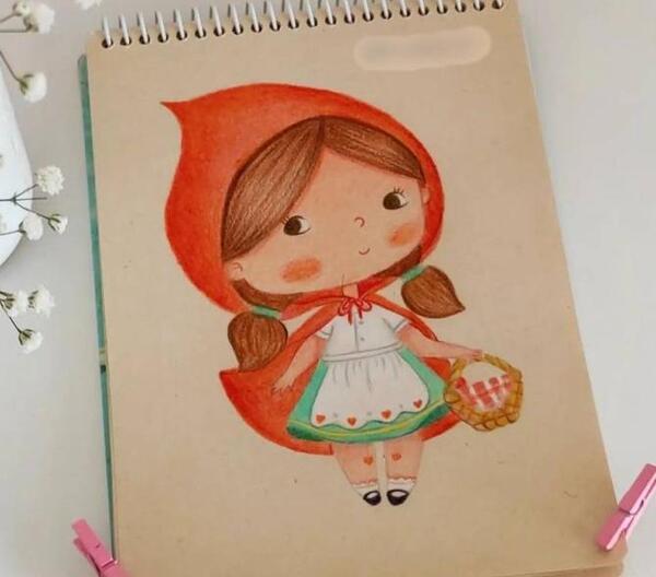 عکس نقاشی دخترونه جدید ساده غمگین