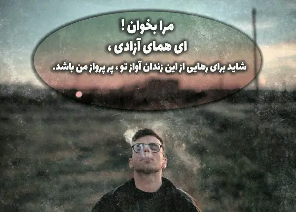 عکس نوشته آزادی زندانی