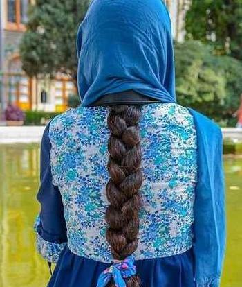 عکس دختر با حجاب شال