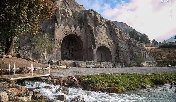 عکس پاییزی طاق بستان