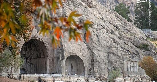 عکس پاییزی طاق بستان