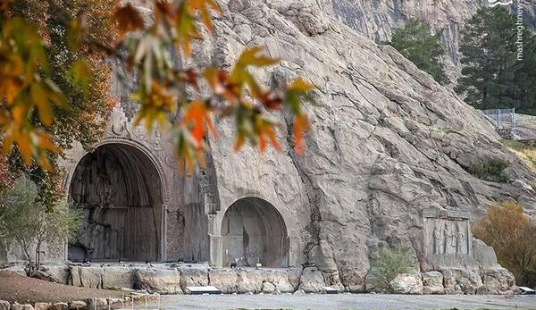 عکس پاییزی طاق بستان