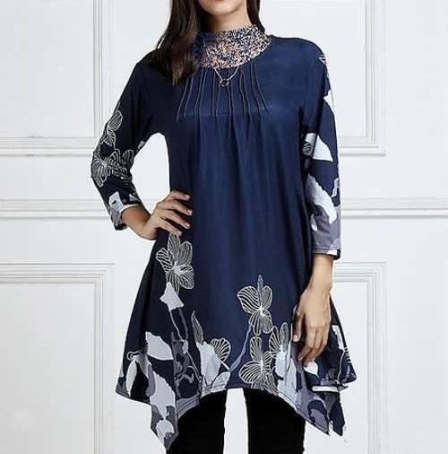 عکس مدل سارافون طرح دار زنانه