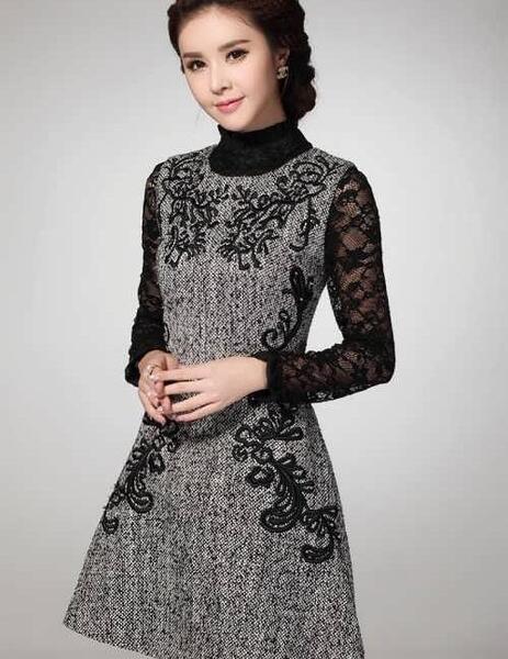 عکس مدل سارافون طرح دار زنانه