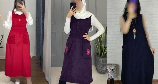 عکس مدل سارافون طرح دار زنانه