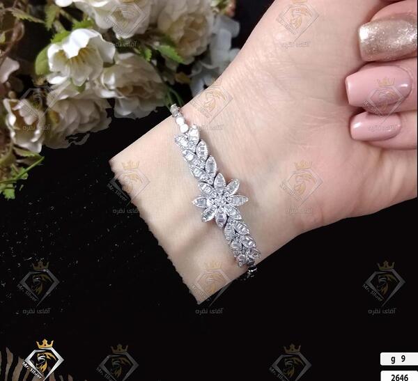 عکس دستبند نقره