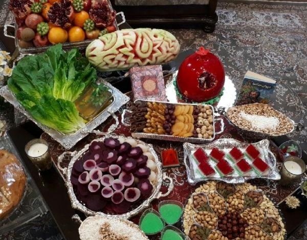 عکس چیدمان سفره شب یلدا