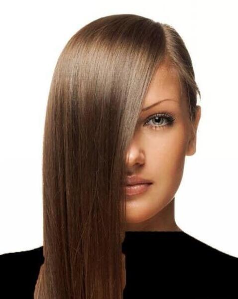 عکس رنگ مو قهوه ای زیتونی متوسط