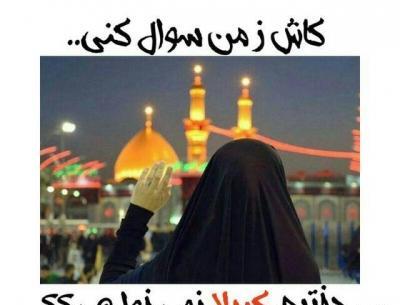 عکس نوشته دخترم کربلانمیخواهی