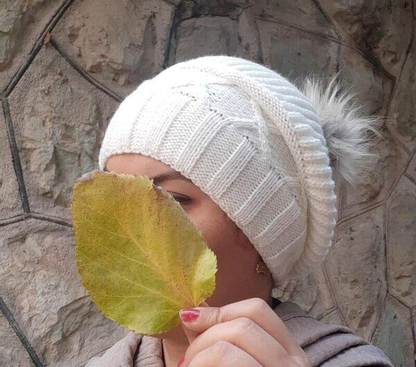 عکس کلاه زمستانی بافتنی