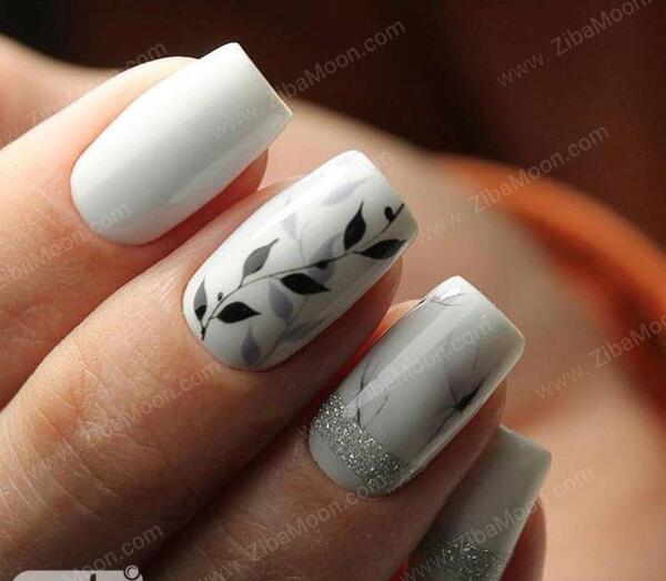 عکس مدل ناخن طرح گل ساده