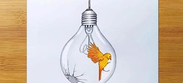 عکس نقاشی دختر ژیمناست