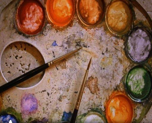 عکس تصویر پالت نقاشی