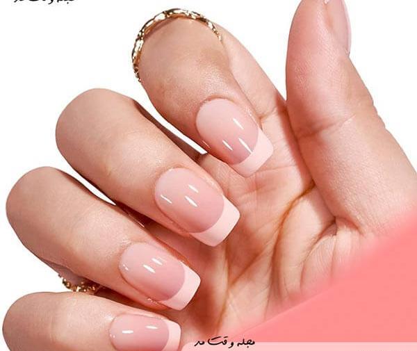 عکس ژلیش ناخن طبیعی کوتاه