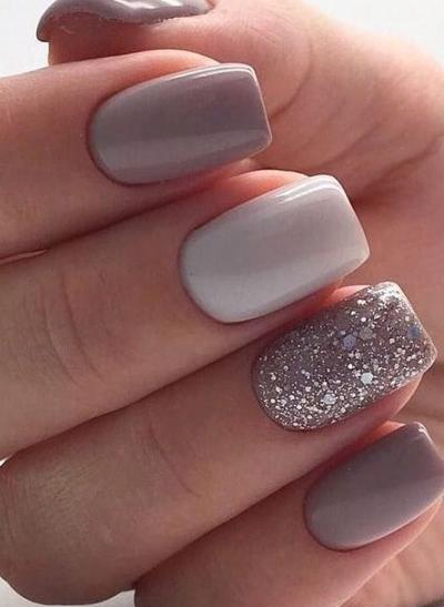 عکس ژلیش ناخن طبیعی کوتاه