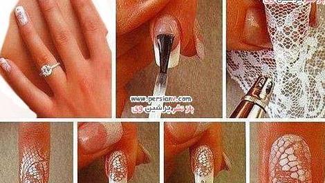 عکس مدل ناخن کله قندی کوتاه