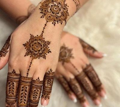 عکس های مدل حنا روی دست