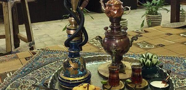 عکس سفره خانه و قلیون