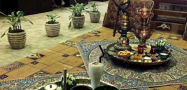 عکس سفره خانه و قلیون