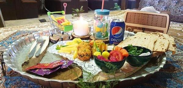 عکس سفره خانه و قلیون
