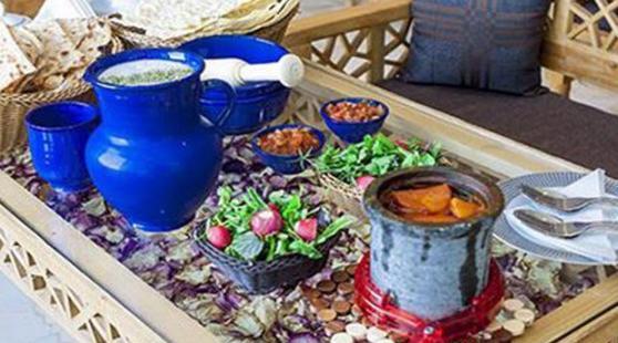 عکس سفره خانه و قلیون