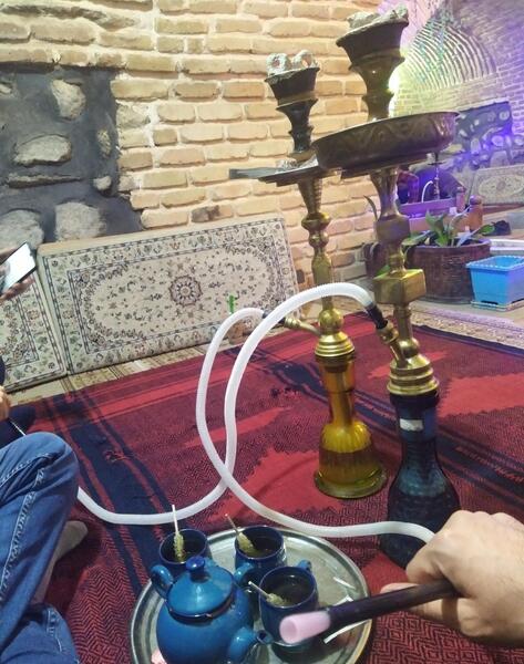 عکس سفره خانه و قلیون