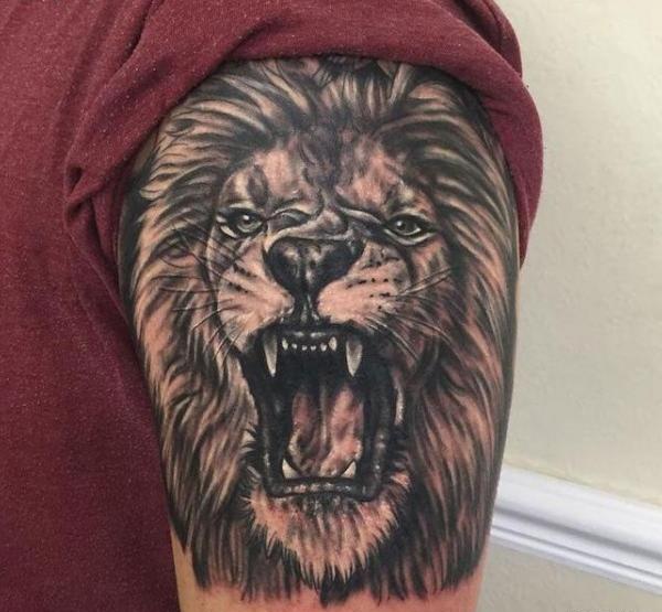 عکس تاتو روی دست گرگ