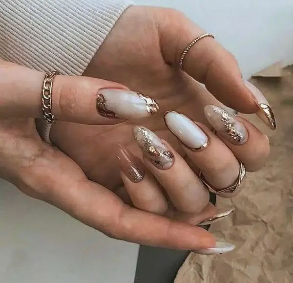 عکس طرح ناخن لاکچری
