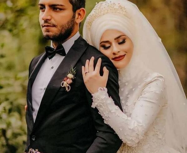 زوج ژست عکس دونفره باحجاب
