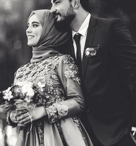 زوج ژست عکس دونفره باحجاب