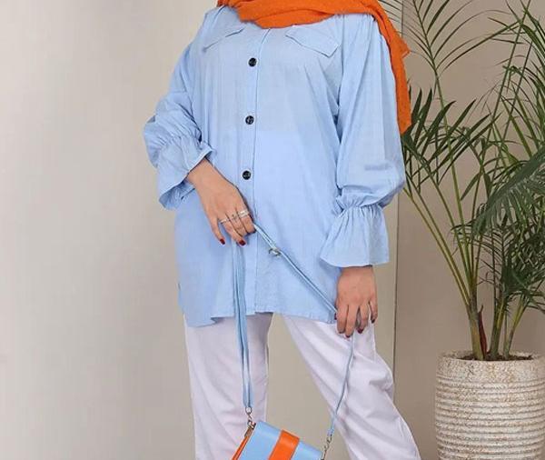 عکس شومیز جلو باز