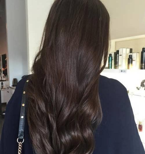 عکس رنگ مو شکلاتی تیره