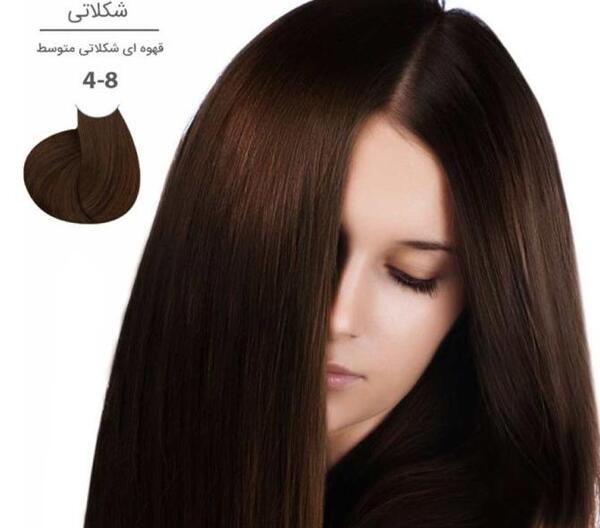 عکس رنگ مو شکلاتی تیره