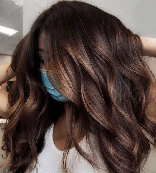 عکس رنگ مو شکلاتی تیره