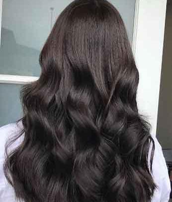 عکس رنگ مو شکلاتی تیره