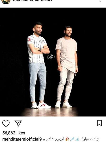 عکس مهدی طارمی و محسن مسلمان