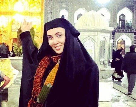 عکس لیلا بلوکات با چادر