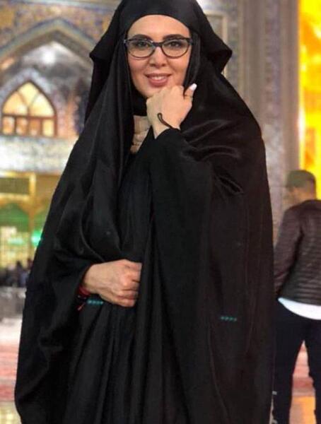 عکس لیلا بلوکات با چادر