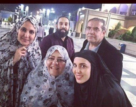 عکس لیلا بلوکات با چادر