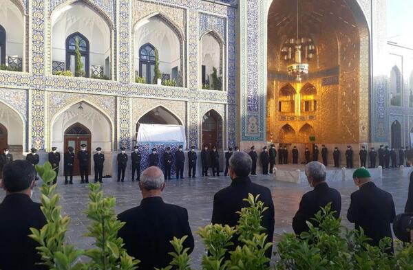 عکس حرم امام رضا در غروب