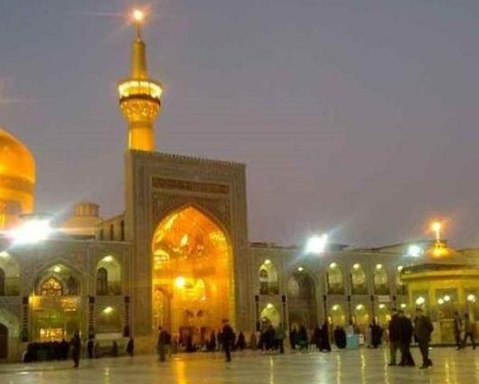 عکس حرم امام رضا در غروب