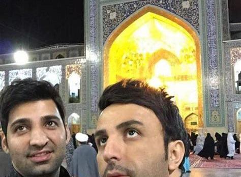 عکس لیلا بلوکات در حرم امام رضا