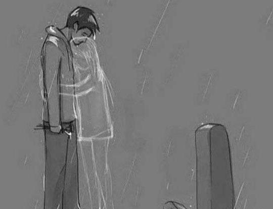 عکس سیاه عاشقانه غمگین
