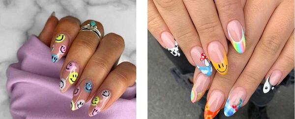 عکس کاشت ناخن تابستانه