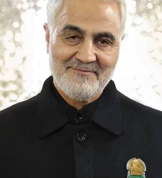 عکس حاج قاسم خنده