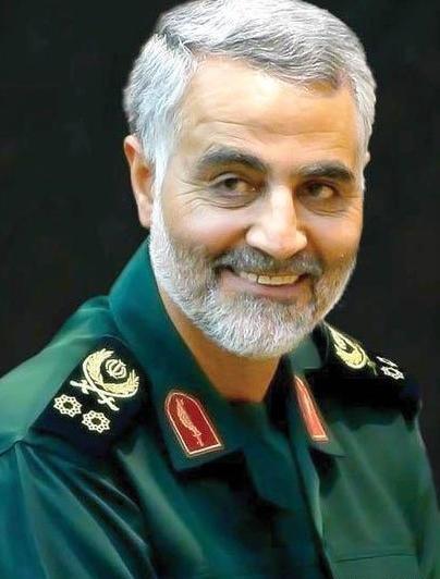 عکس حاج قاسم خنده