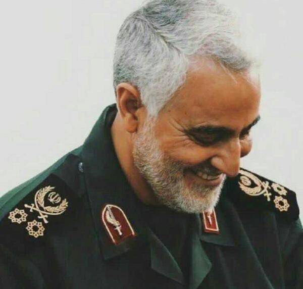 عکس حاج قاسم خنده